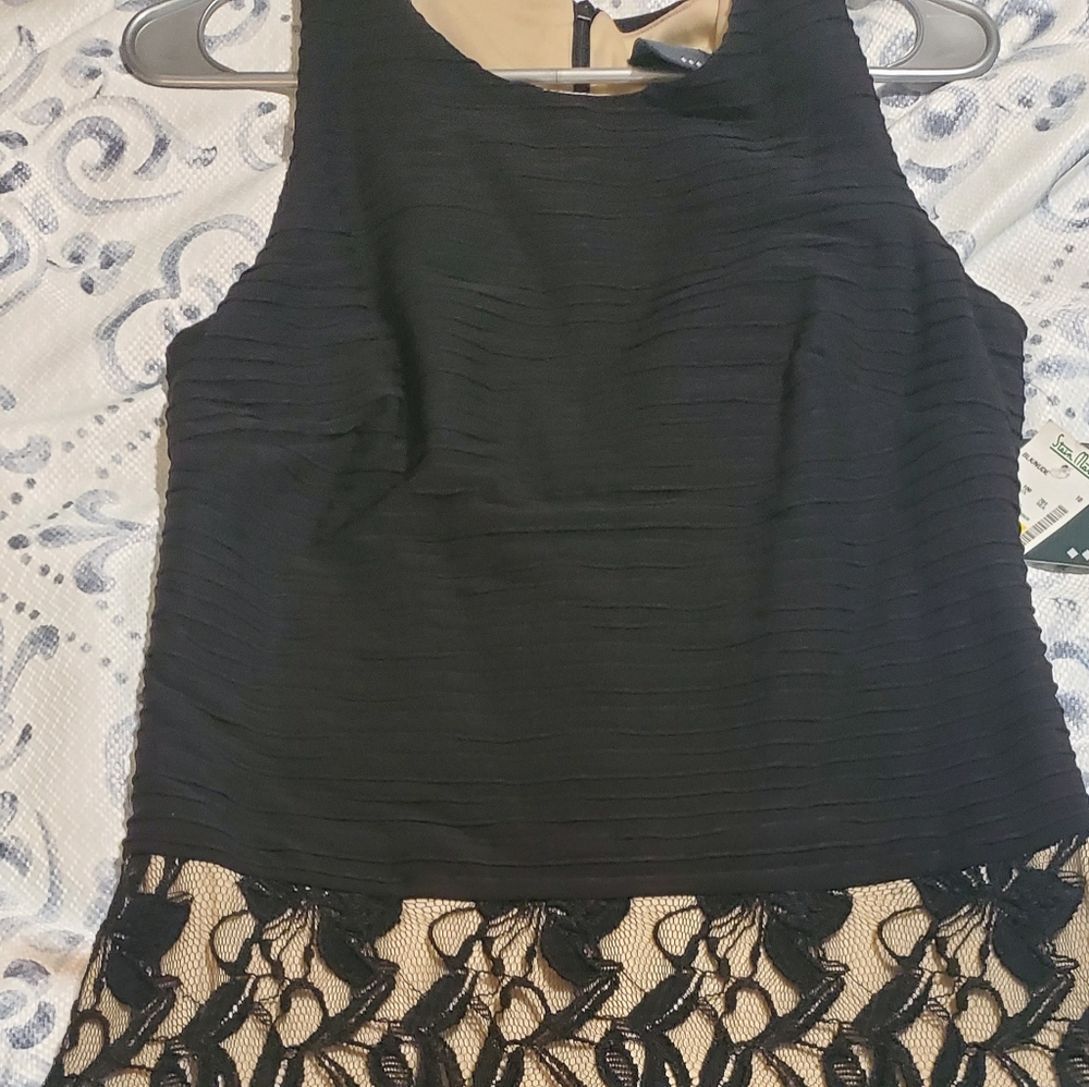 Brand new Gabby Skye black dress with lace